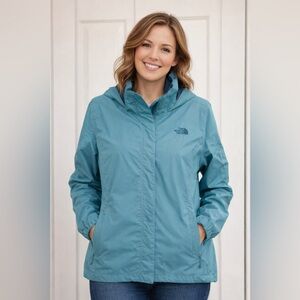 The North Face Women's Teal Hooded Shell Jacket